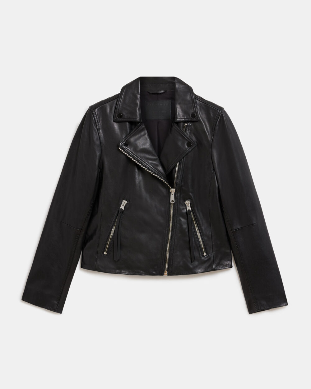 Dalby Slim Fit Leather Biker Jacket