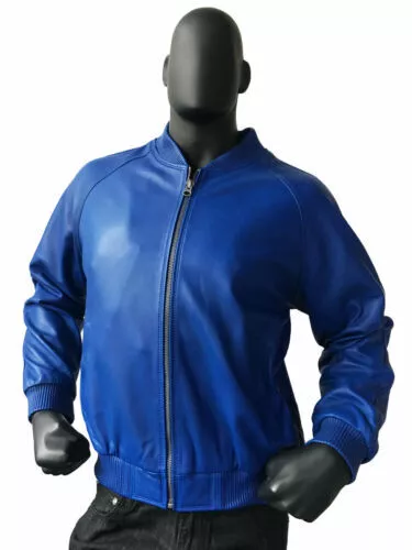 Dark Blue Leather jacket