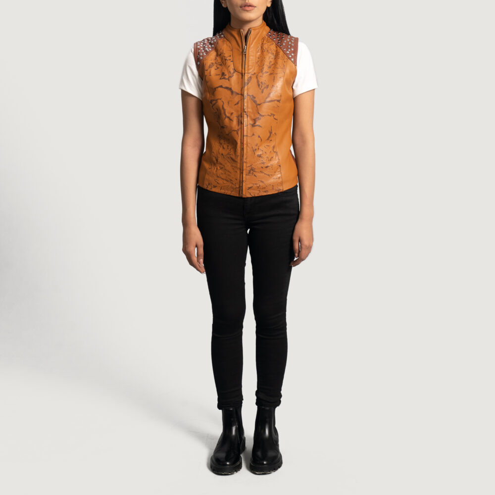 Female Leather Vest