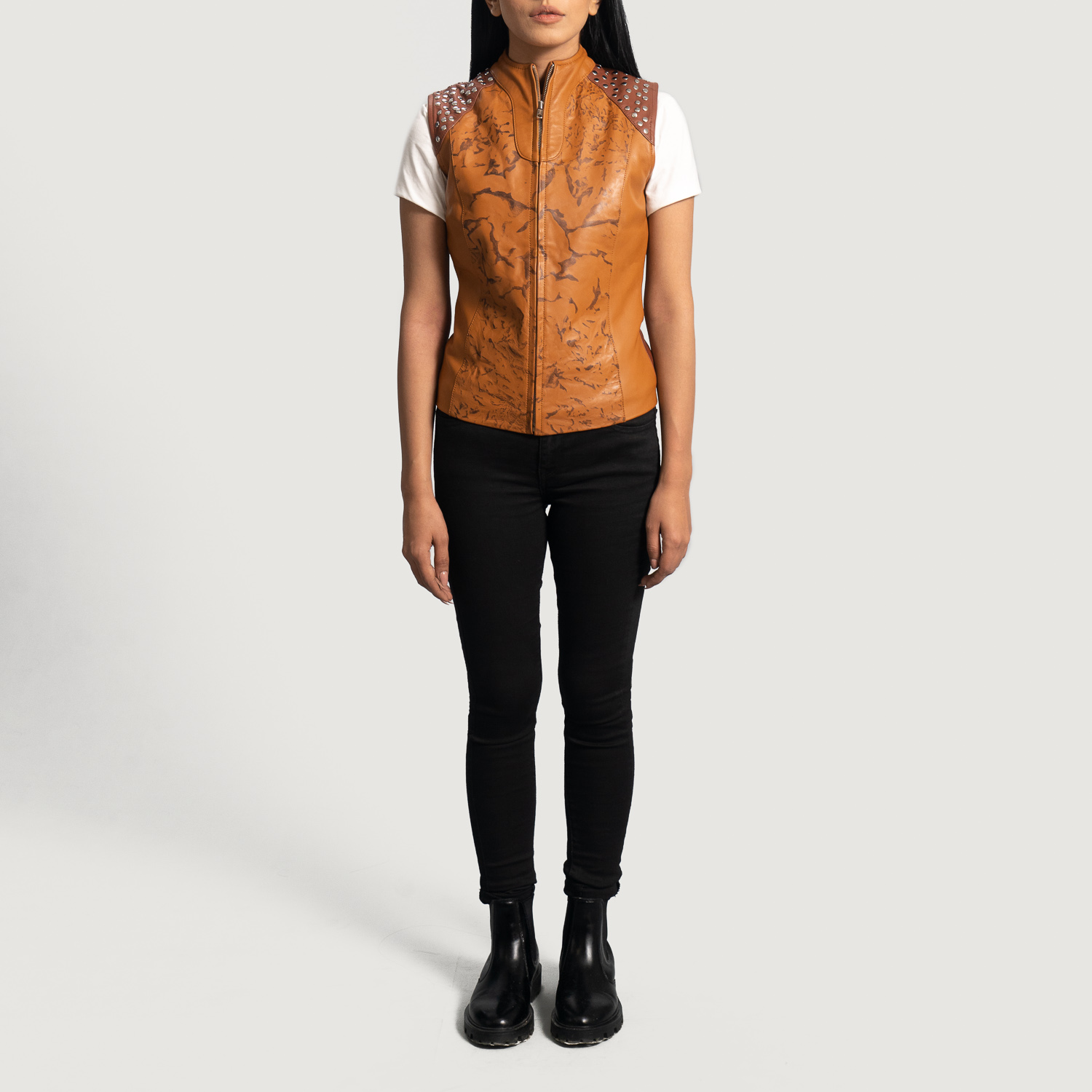 Female Leather Vest