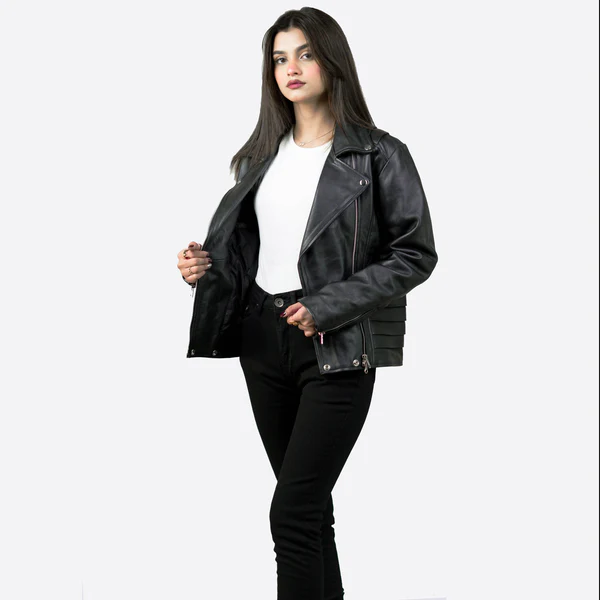 Girls Leather Biker Jacket