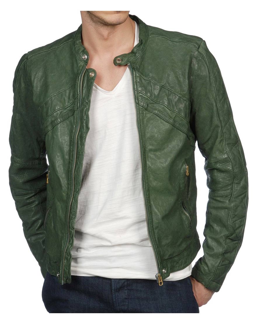 Green Motorcycle Jacket 2