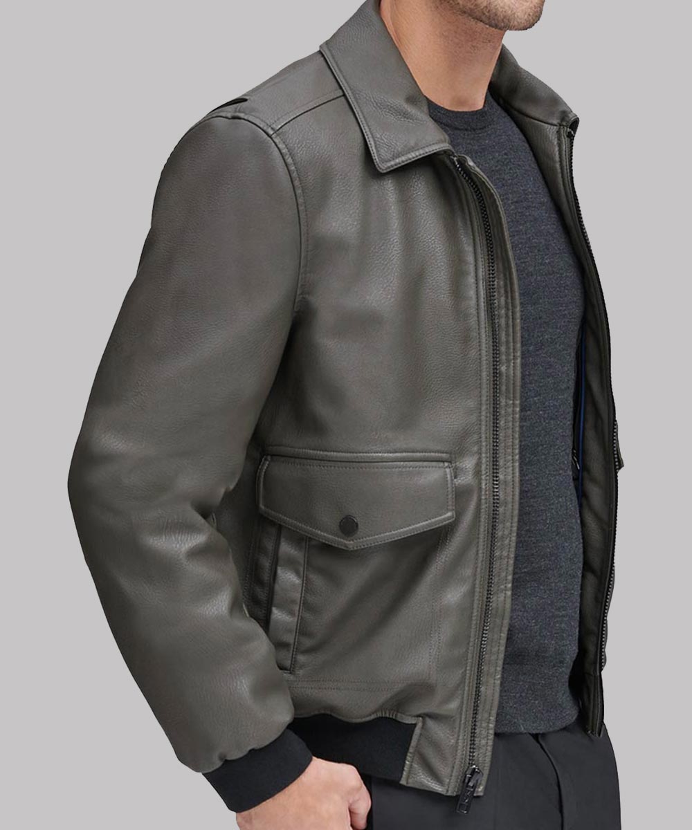 Grey Motorcycle Jacket 2