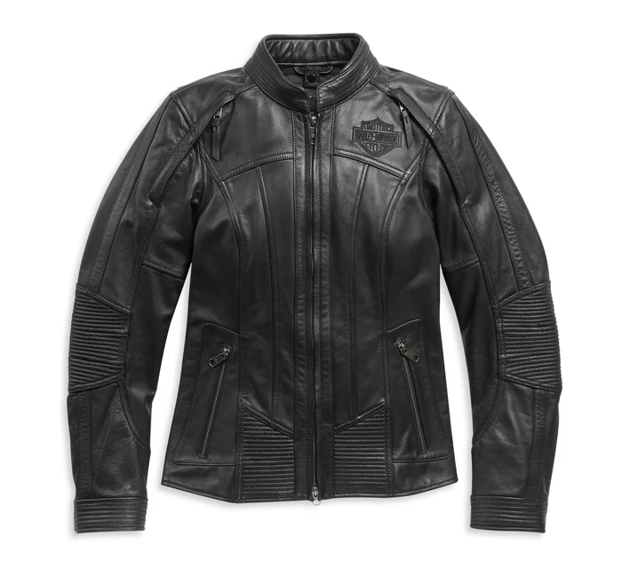 Harley Davidson Womens Leather Motorcycle Jacket 2