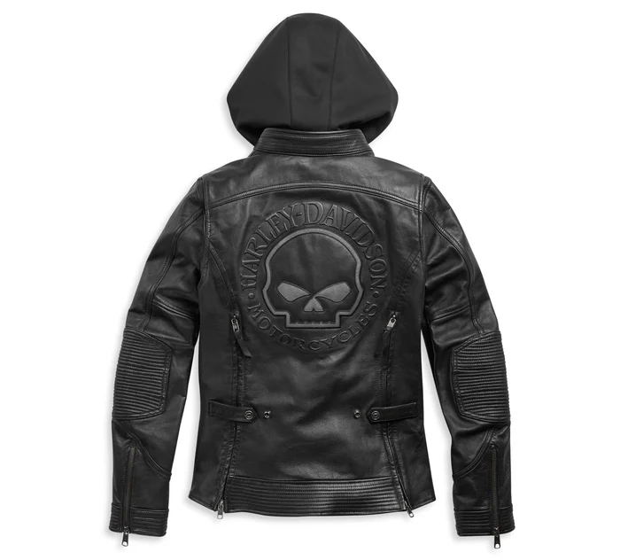 Harley Davidson Womens Leather Motorcycle Jacket 3