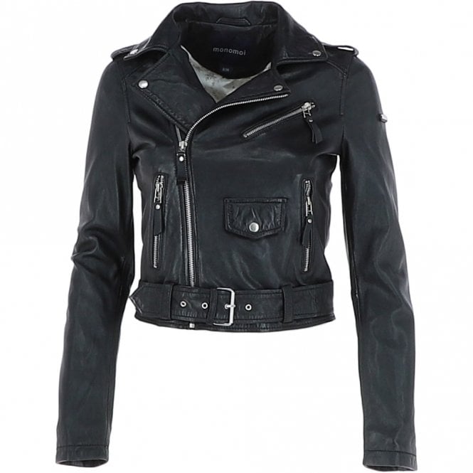 Leather Biker Jacket Womens
