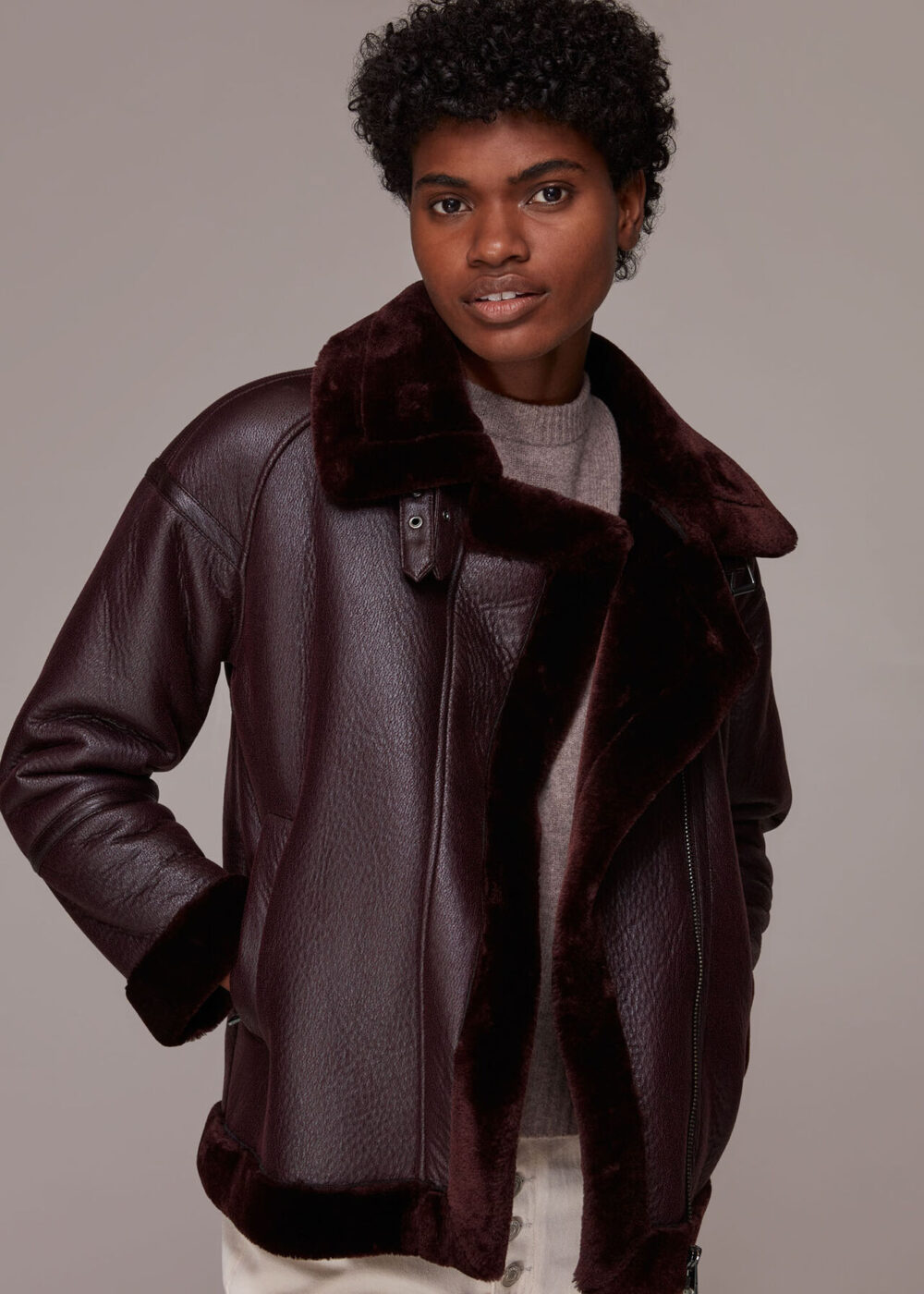 Leather Fur Moto Jacket
