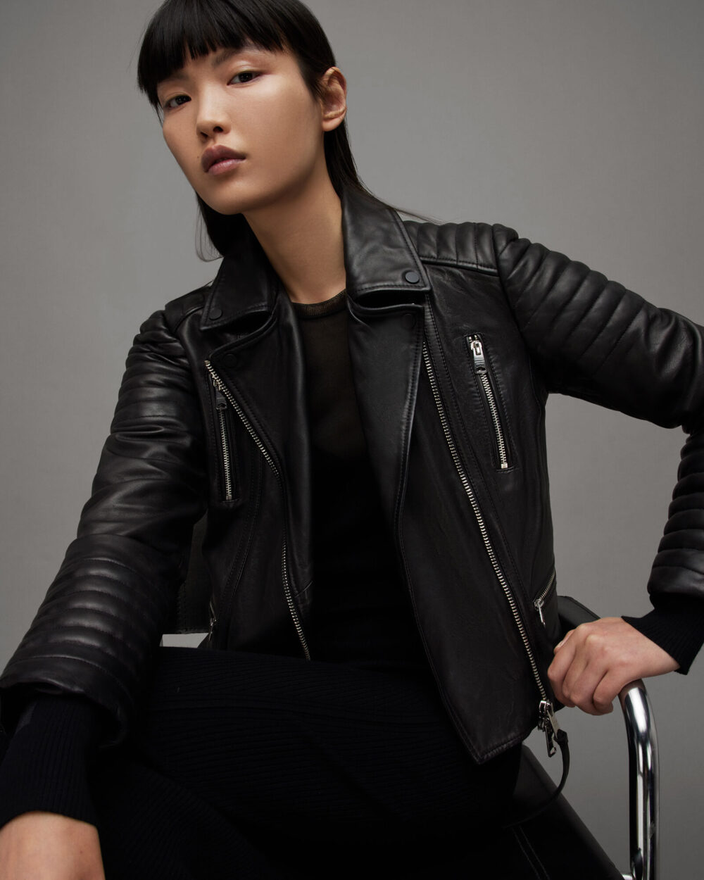Leoni Leather Biker Jacket 2
