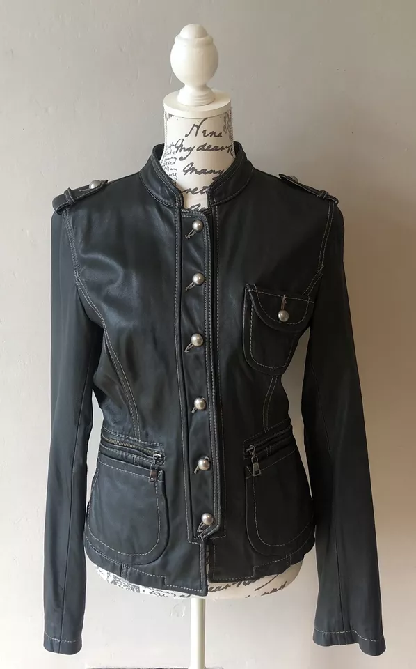 Military Style Leather Jacket