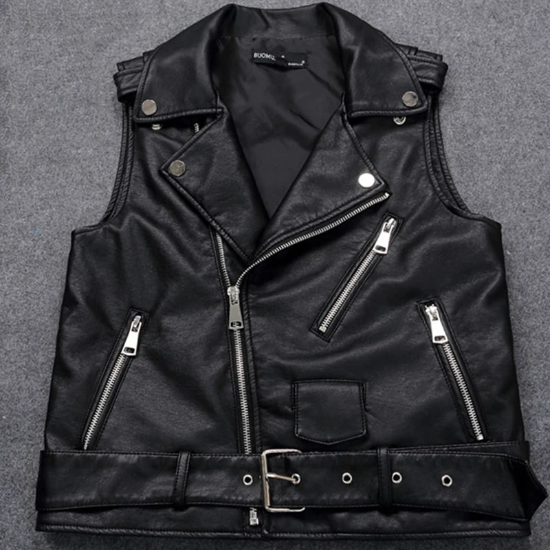 Plus Size Womens Leather Motorcycle Vest