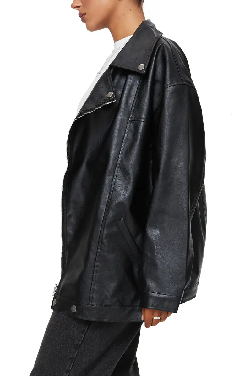 Polly Faux Leather Biker Jacket 3