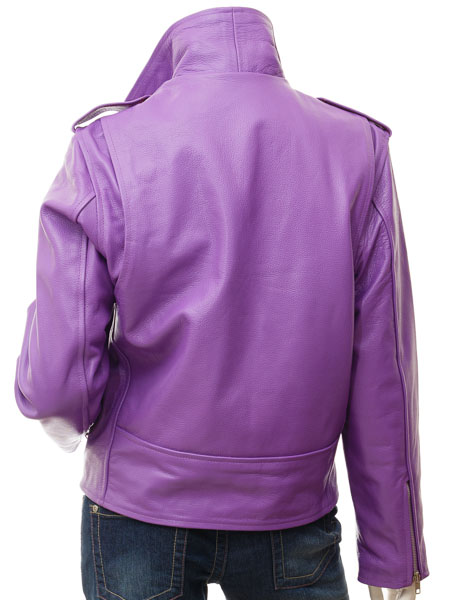 Purple Biker Jacket 2