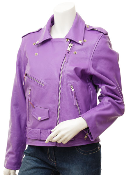 Purple Biker Jacket 3