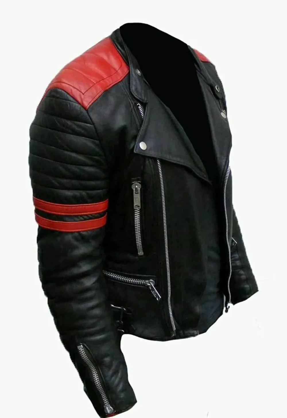 Red And Black Motorcycle Jacket 2