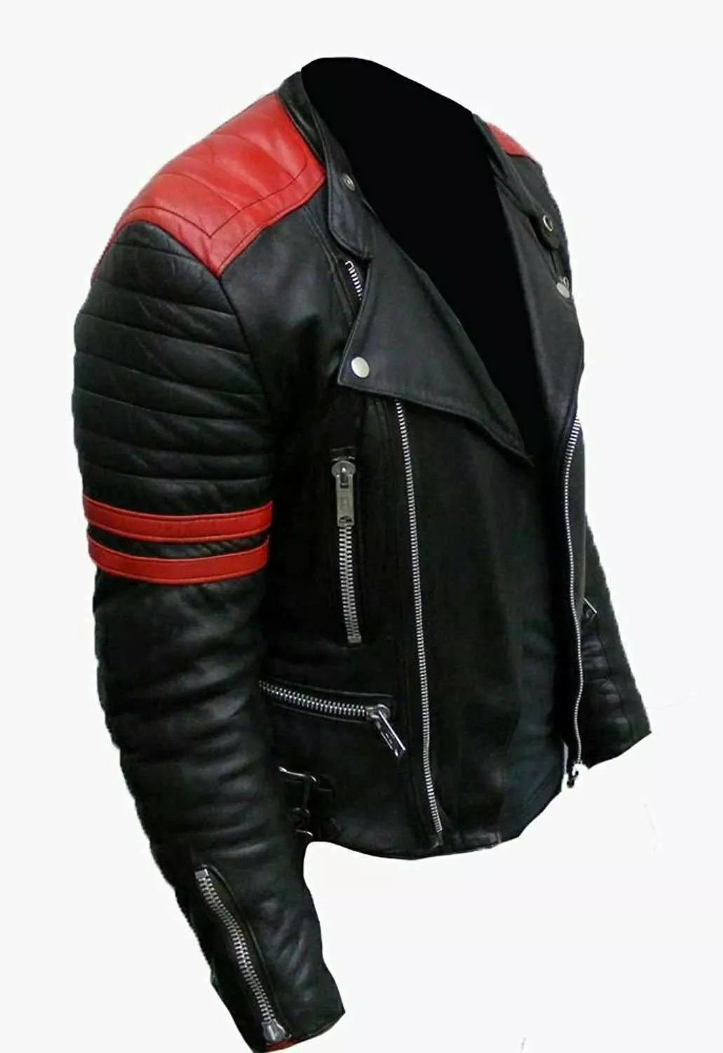 Red And Black Motorcycle Jacket 2