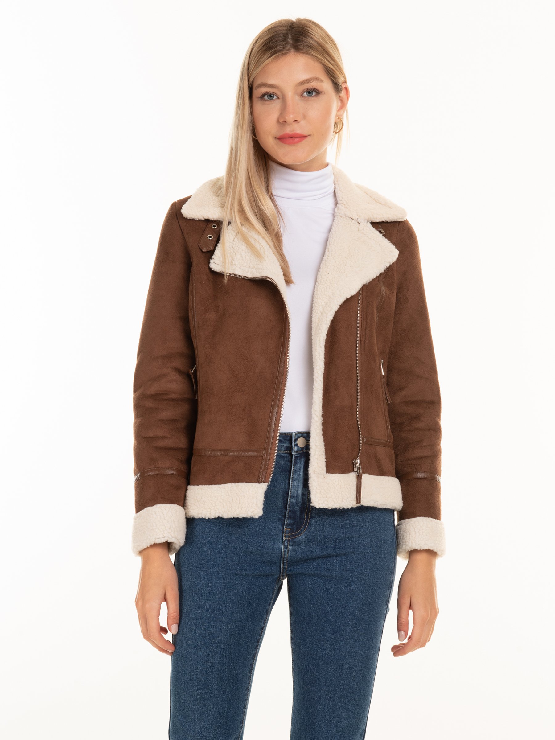 Sherpa Lined Biker Jacket 2