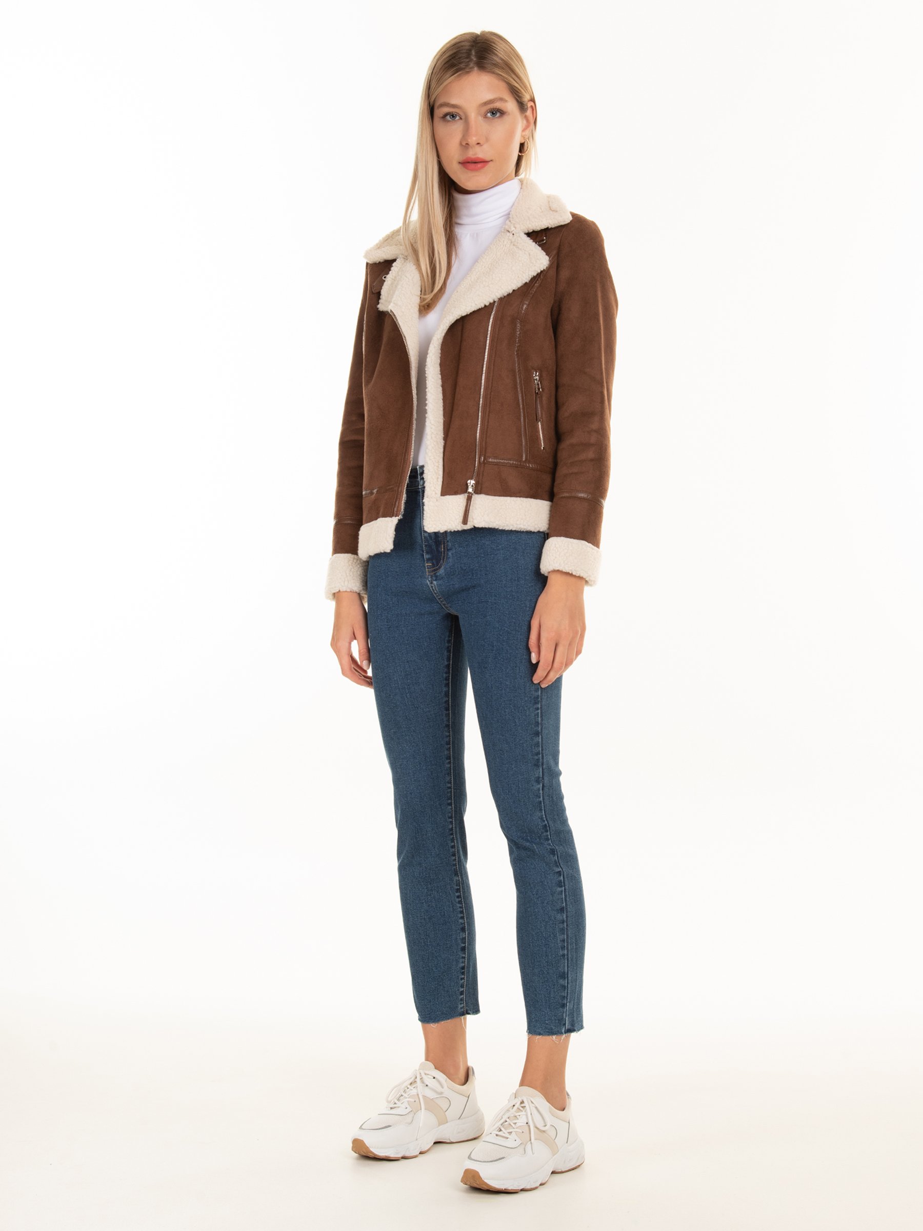 Sherpa Lined Biker Jacket 3