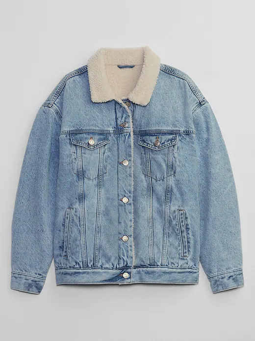 Sherpa Womens Denim Jacket
