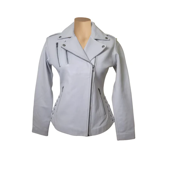 White Biker Jacket