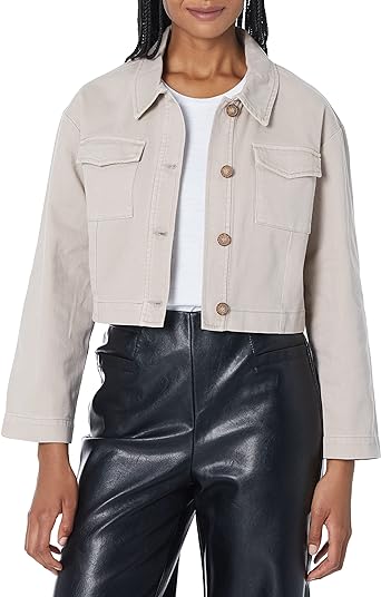 beige denim jacket womens