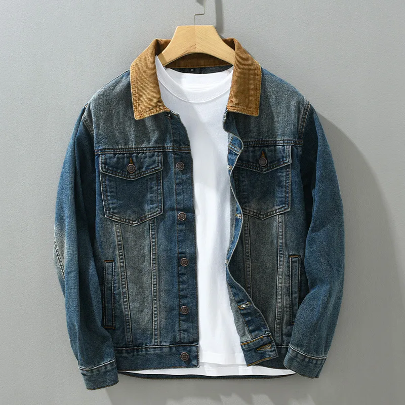 mens lined denim jacket