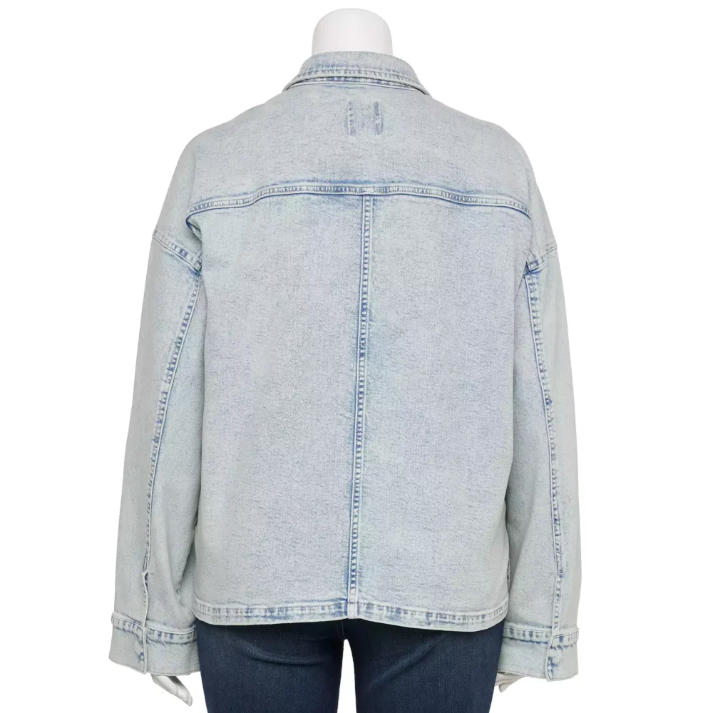 plus size denim jacket womens 2