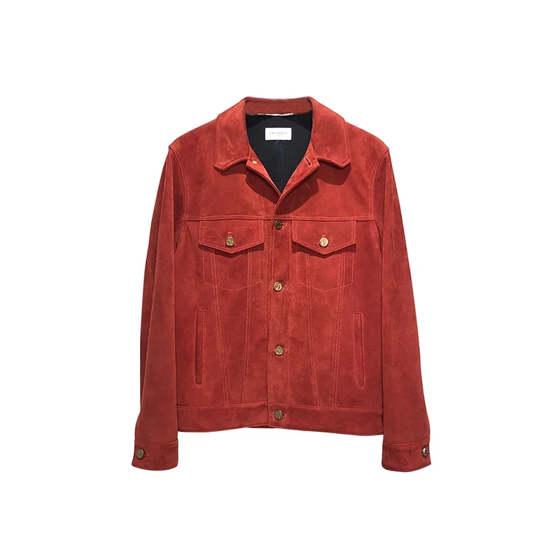 red denim jacket men