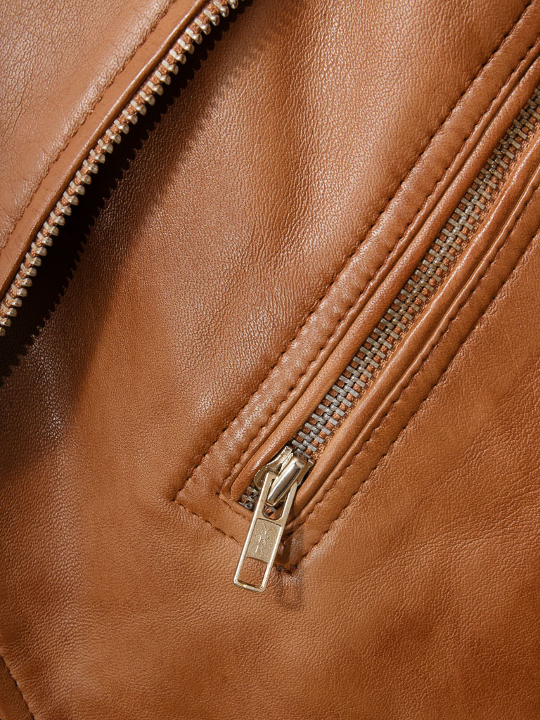 Tan Biker Jacket 3