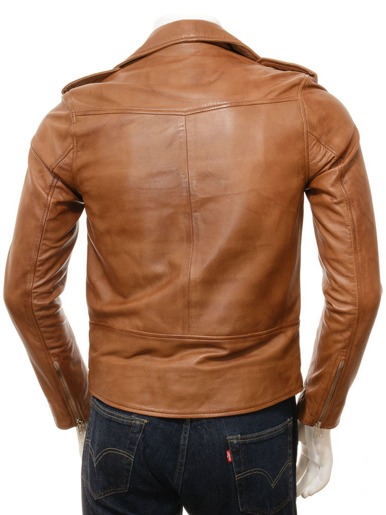 Tan Biker Jacket 4