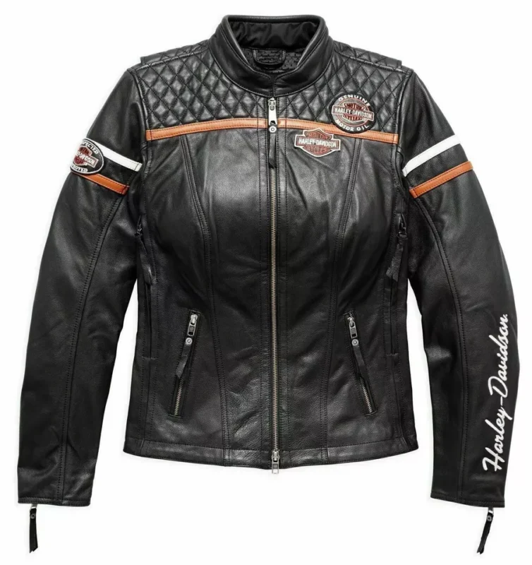 womens leather harley davidson jacket