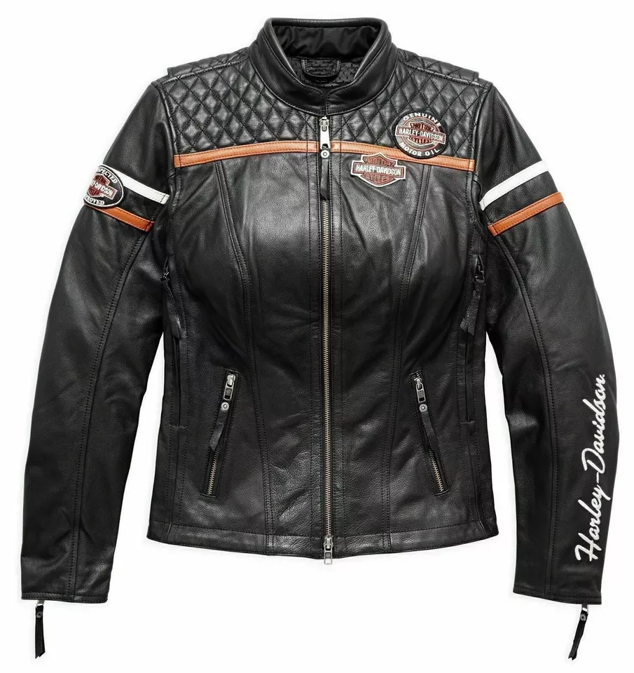 womens leather harley davidson jacket
