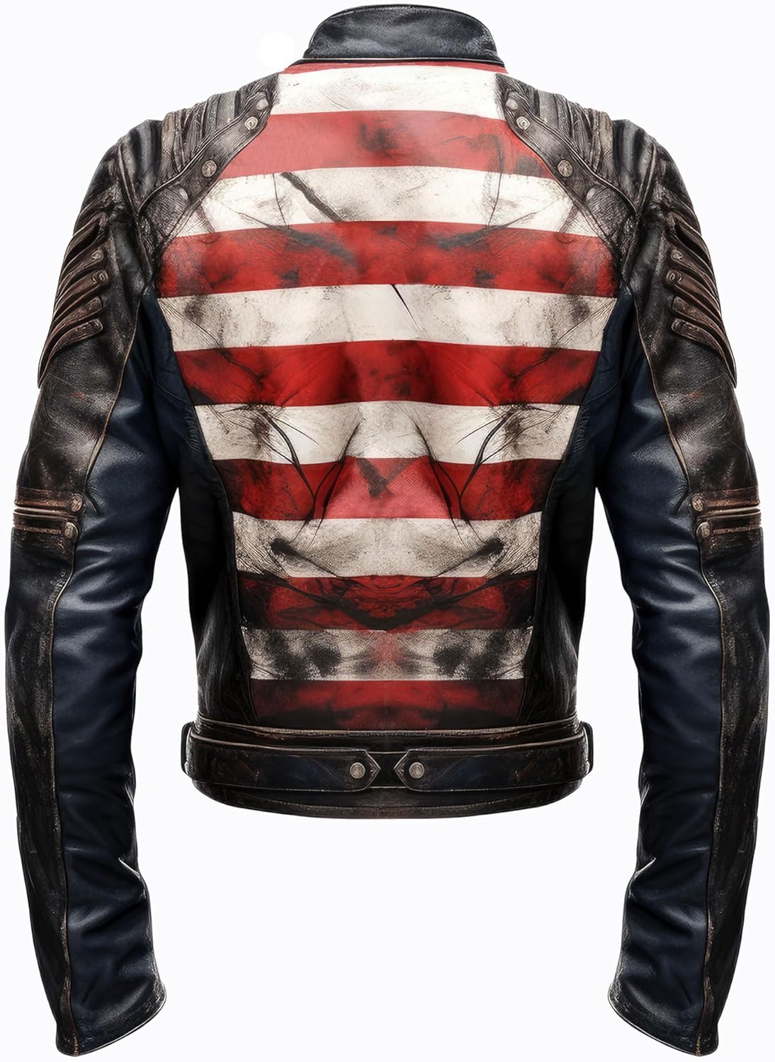 American Flag Leather Motorcycle Jacket 4