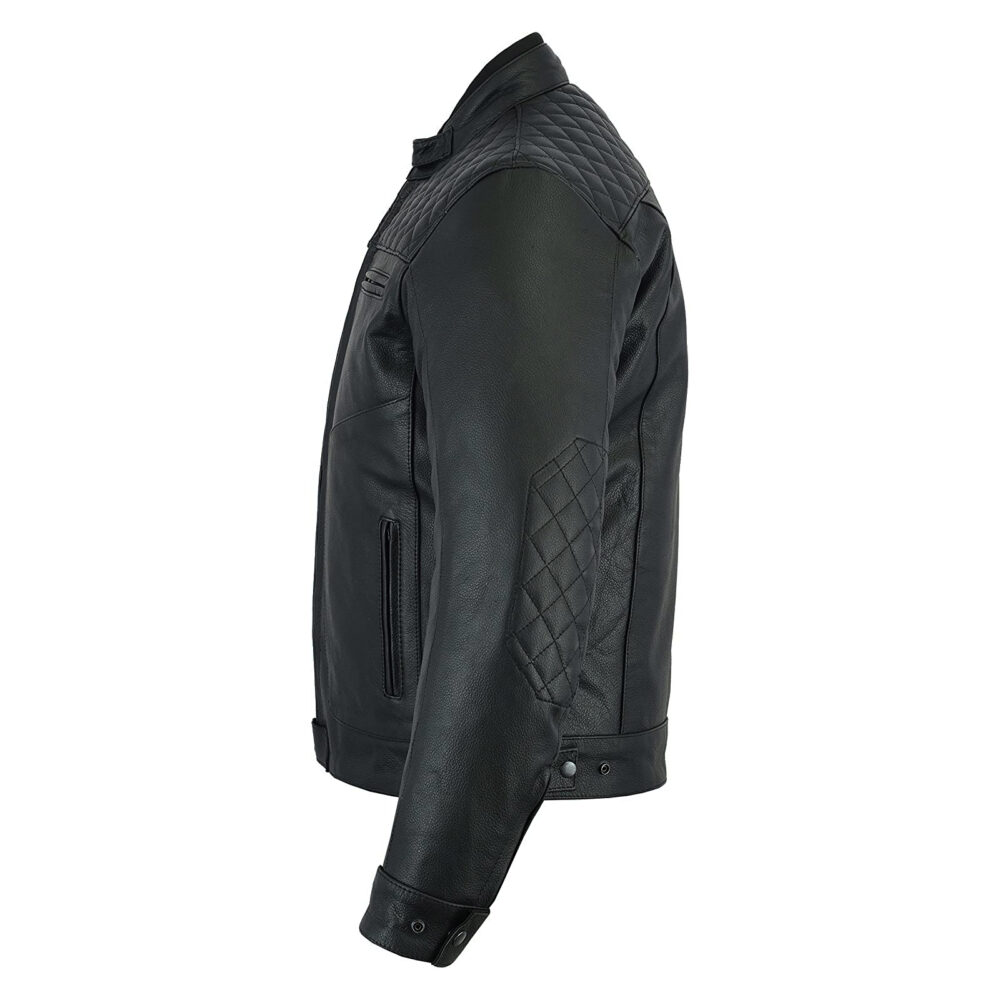 Armored Leather Motorcycle Jackets For Men 4