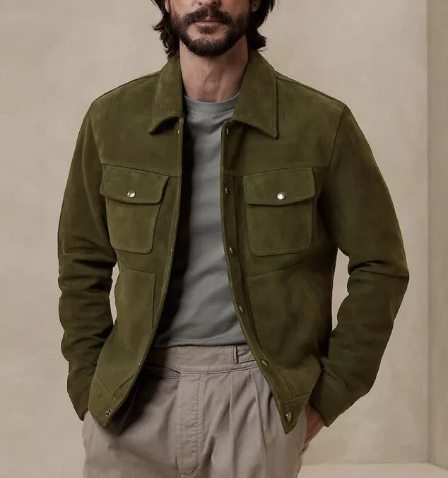 Banana Republic Mens Suede Jacket