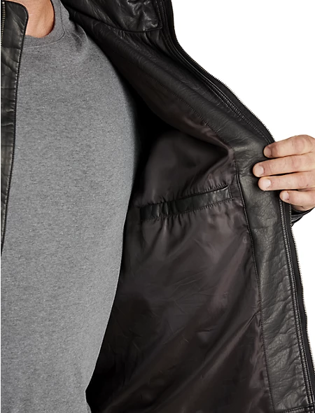 Big And Tall Leather Motorcycle Jacket 4