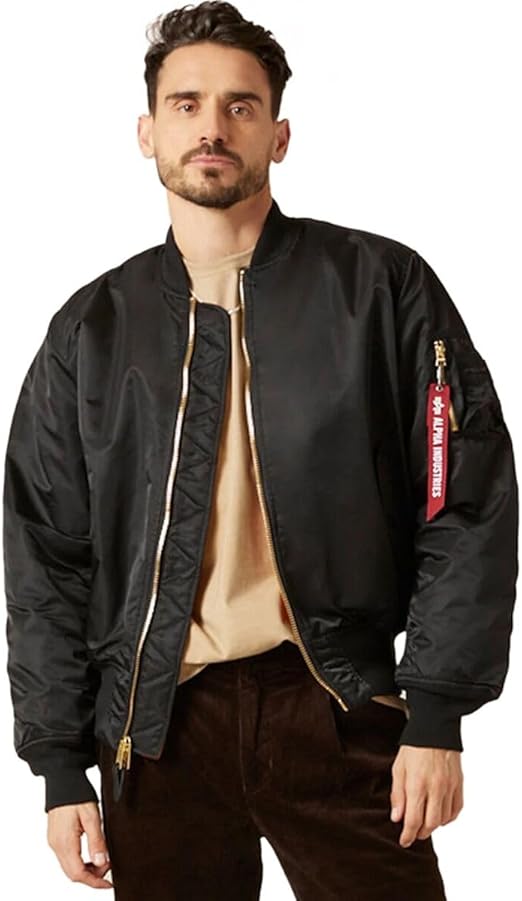Black And Orange Bomber Jacket 2