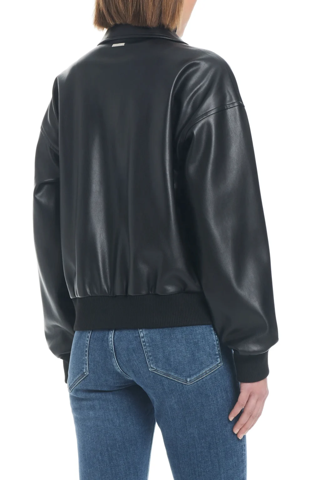Black Leather Aviator Jacket