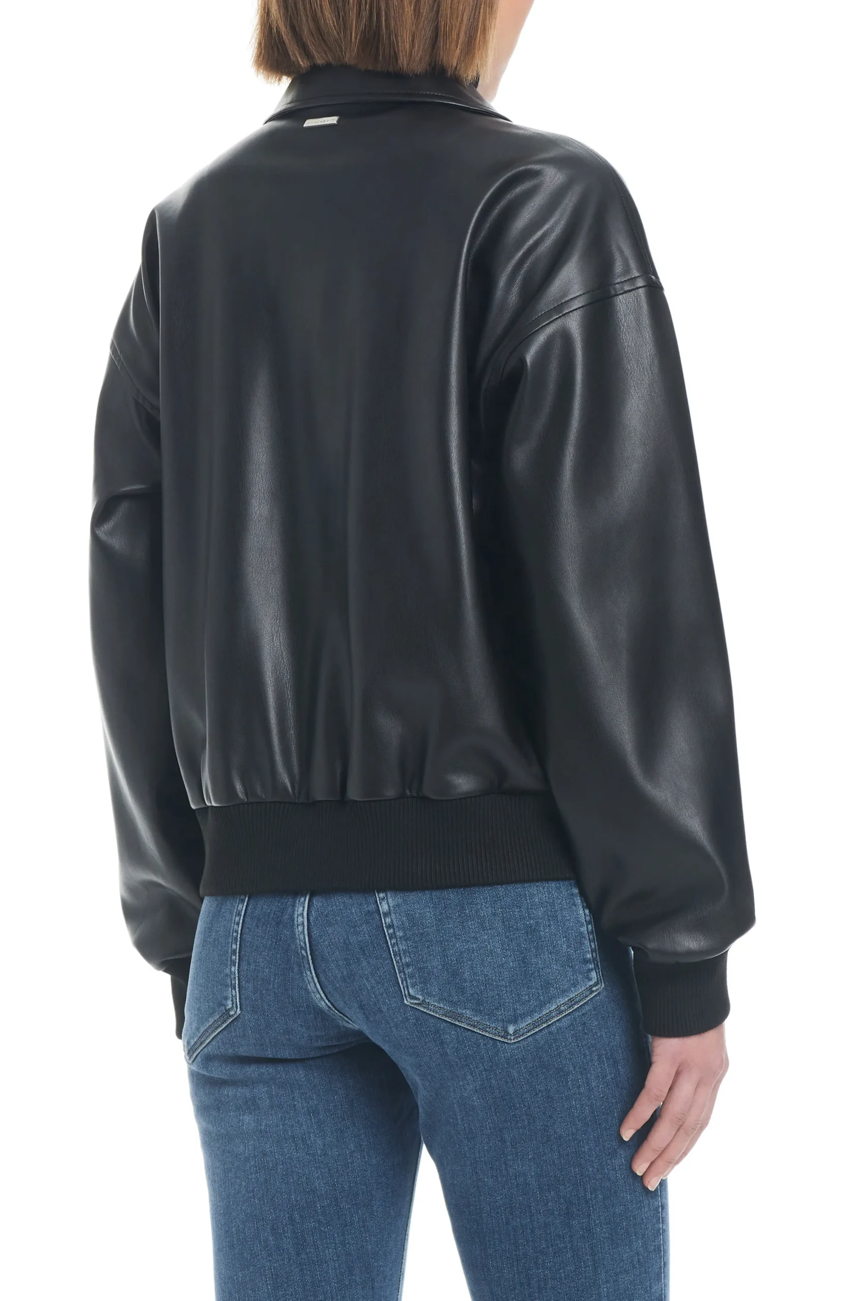 Black Leather Aviator Jacket