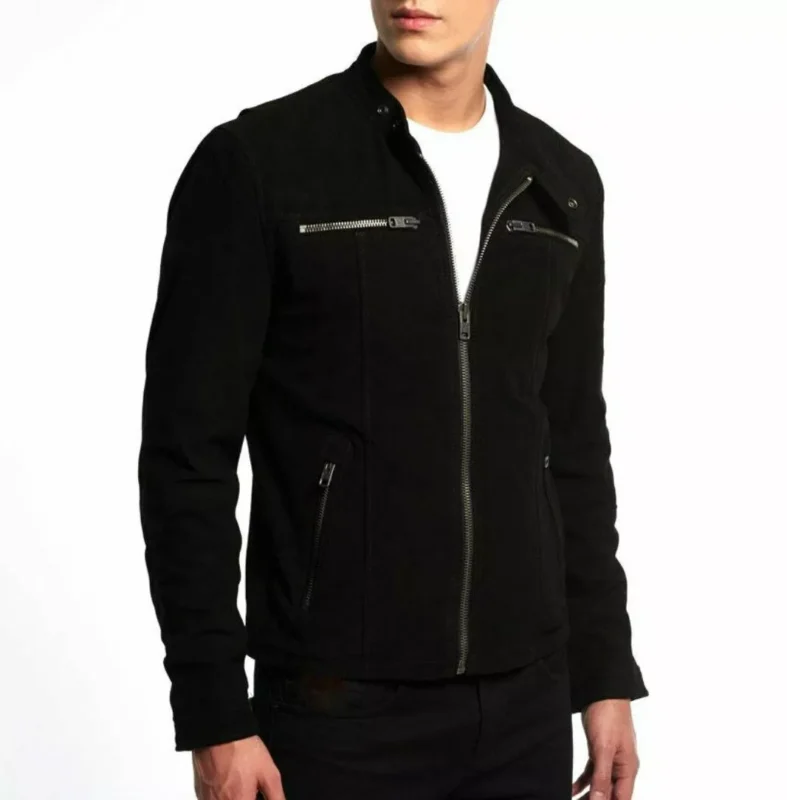 Black Suede Jacket Mens