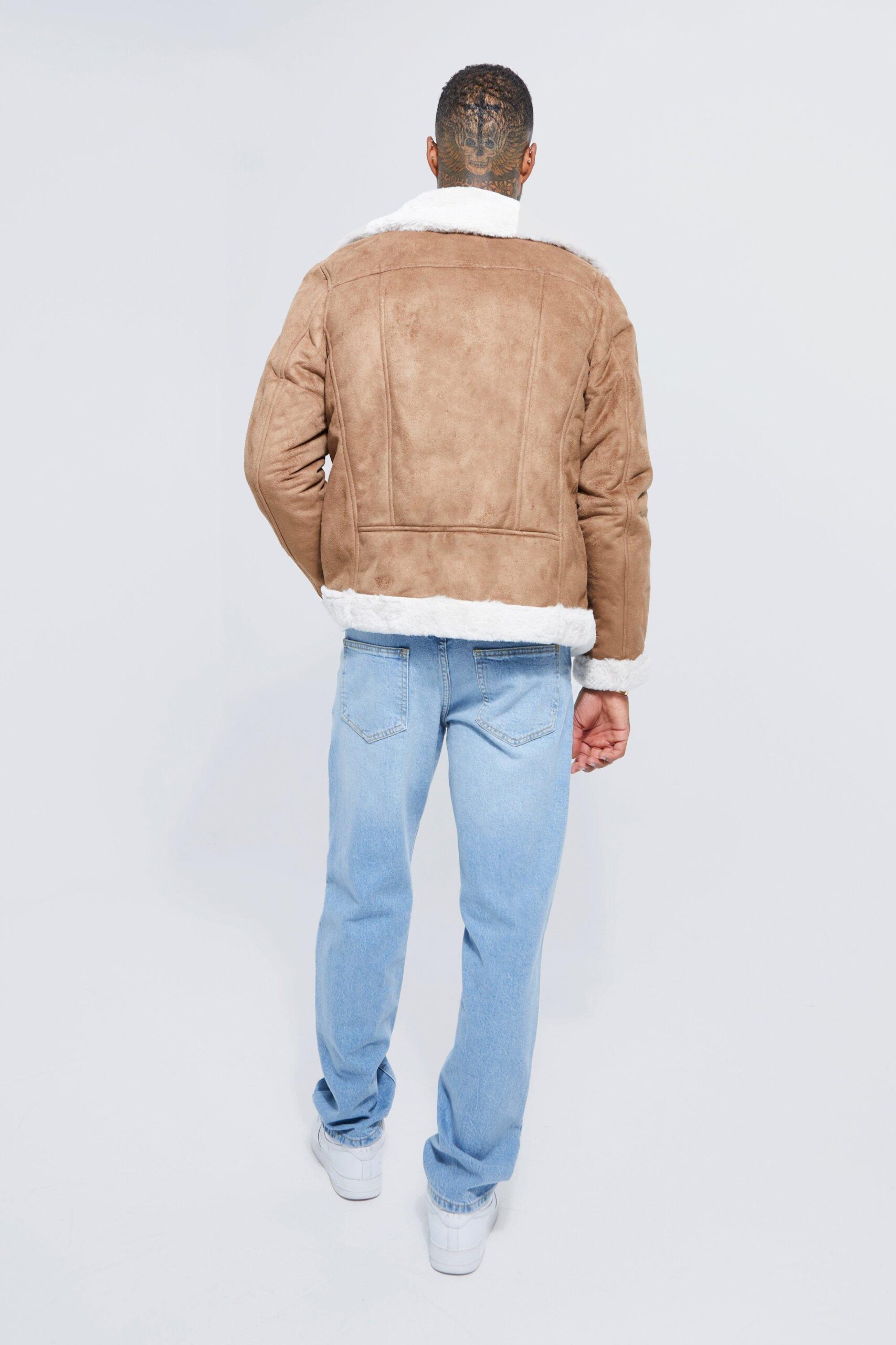 Brown Suede Fur Jacket 2