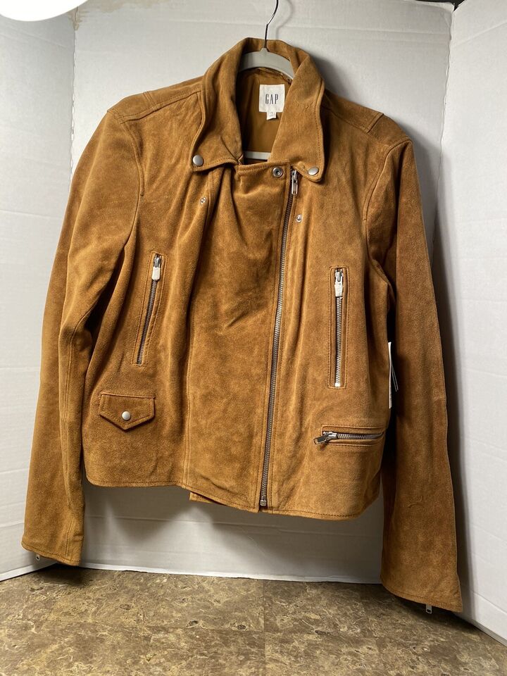 Brown Suede Moto Jacket 2
