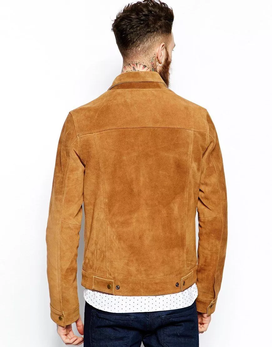 Brown Suede Motorcycle Jacket 2