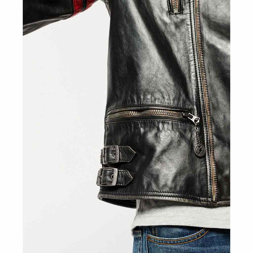 Classic Leather Motorcycle Jacket 3