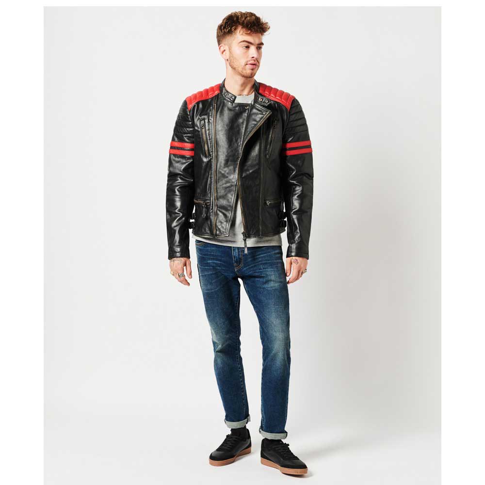 Classic Leather Motorcycle Jacket 4