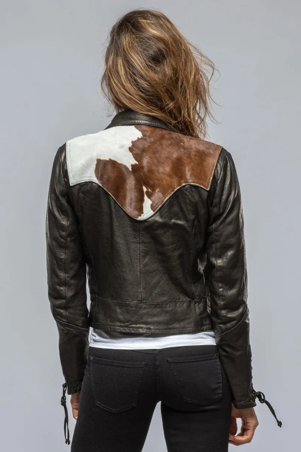 Cowhide Leather Jacket Women's 2
