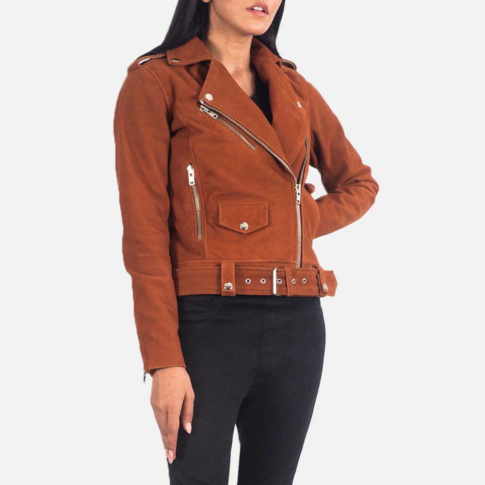 Faux Suede Jacket Womens 4