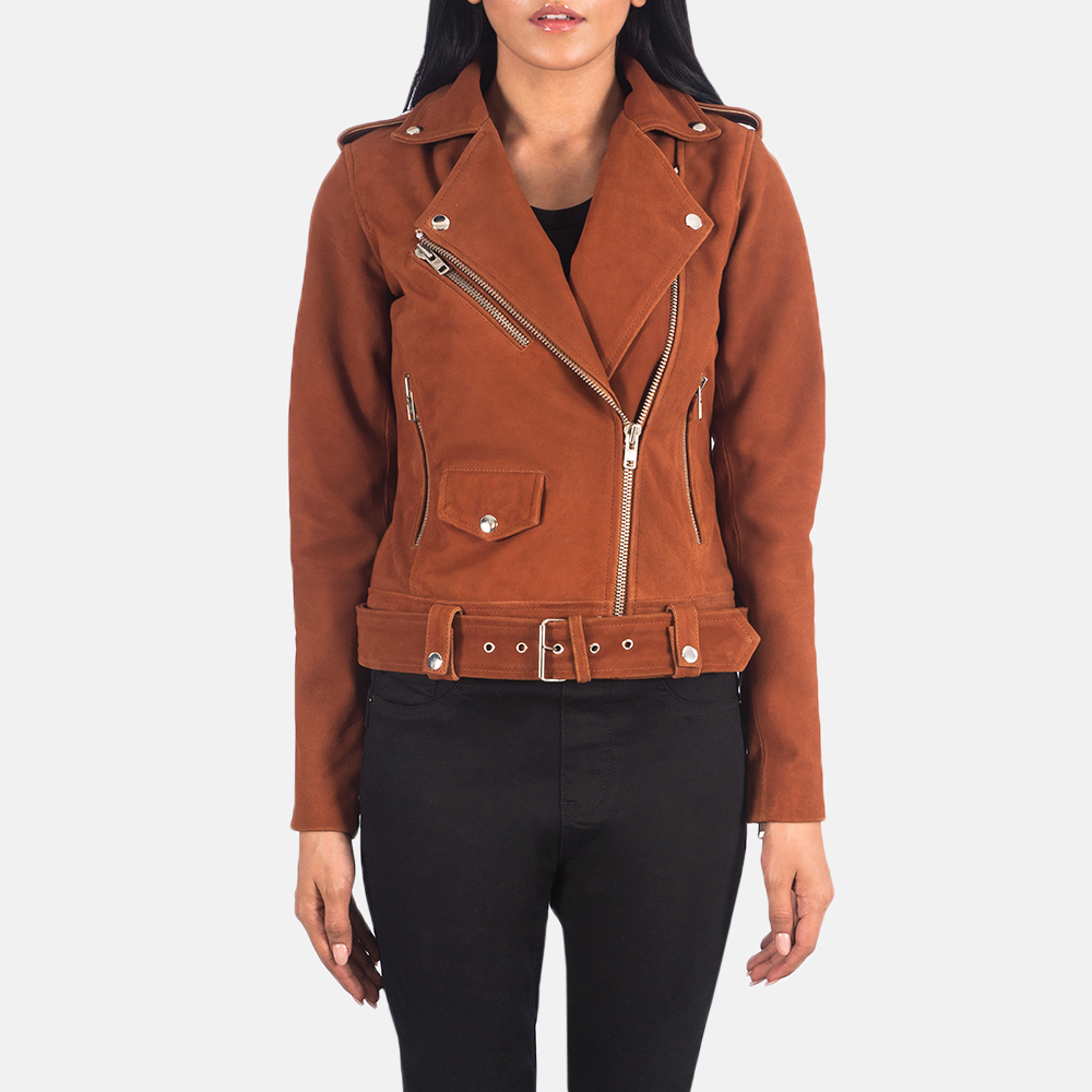 Faux Suede Jacket Womens