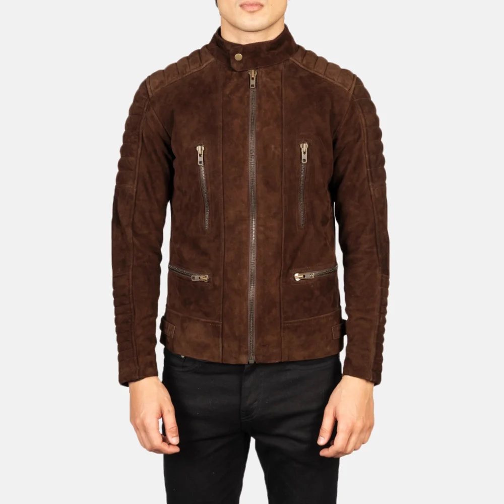 Faux Suede Jacket mens