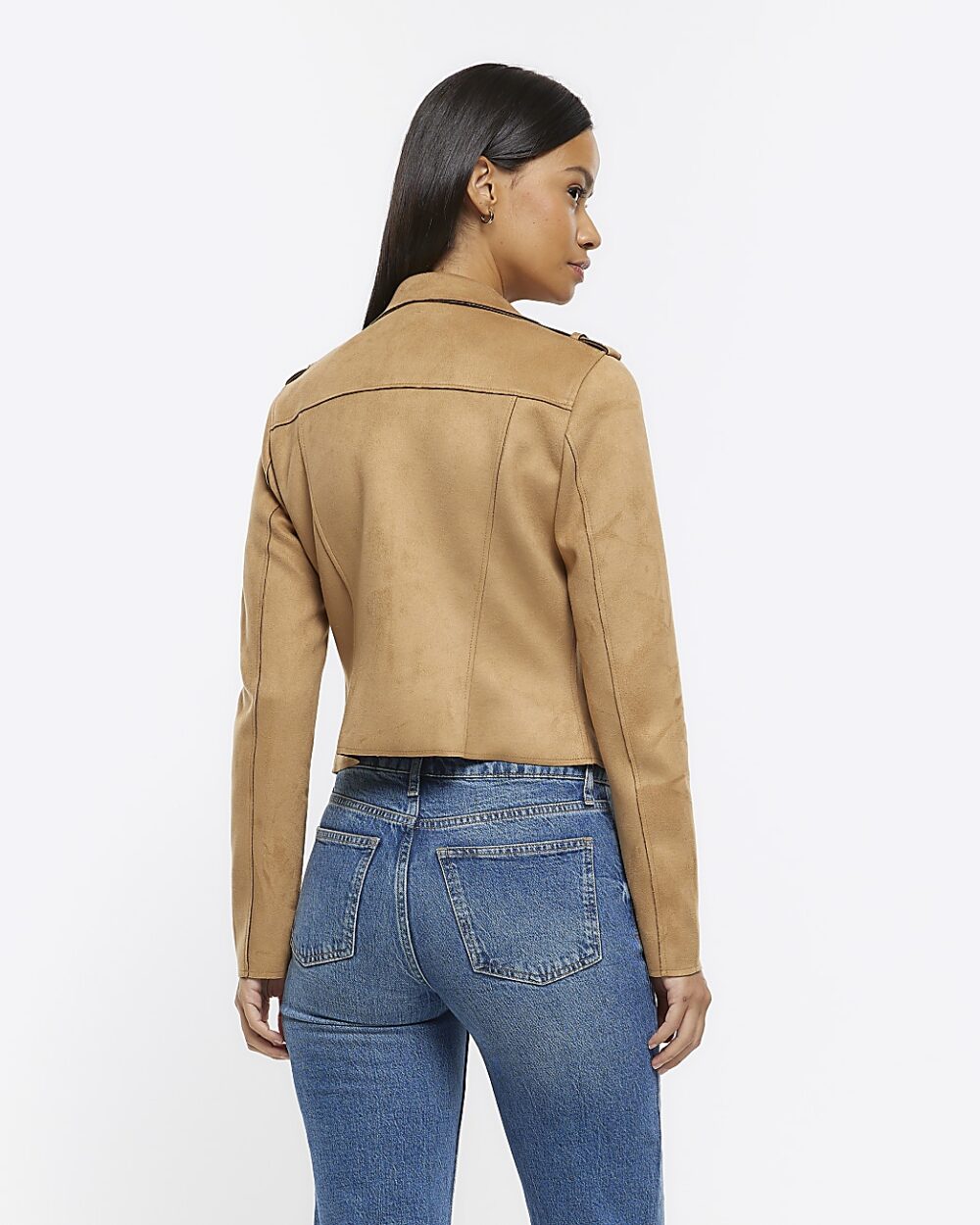 Faux Suede Moto Jacket Women's 2