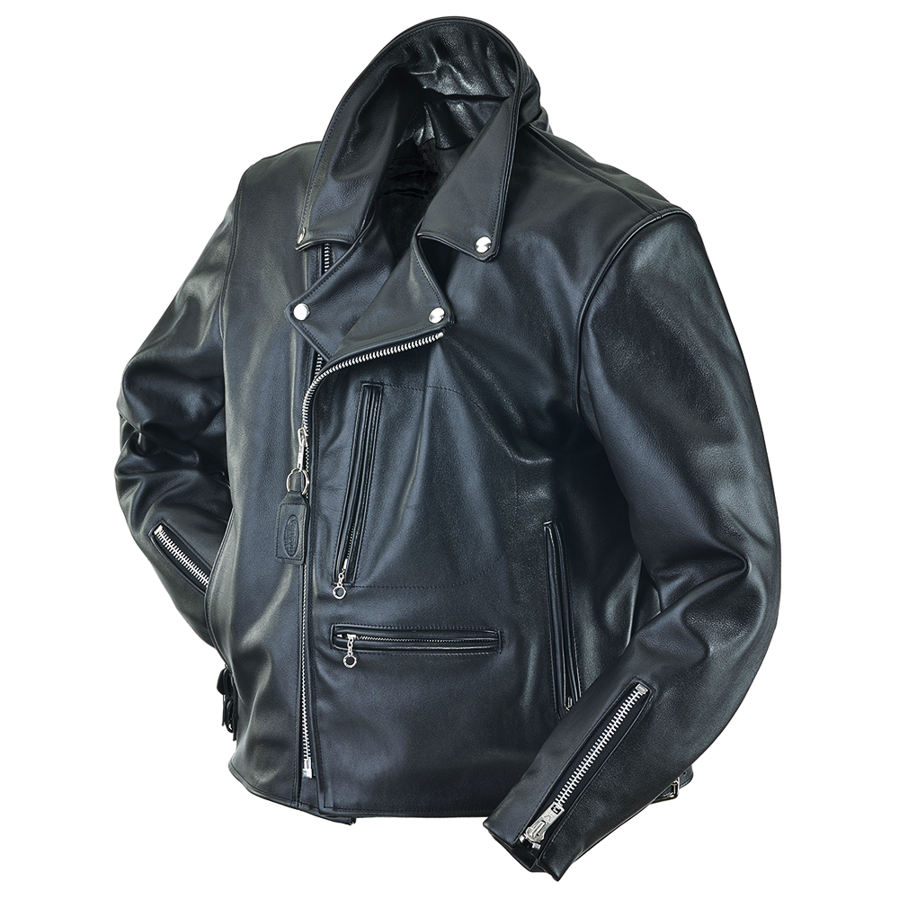 Heavy Leather Motorcycle Jacket 2